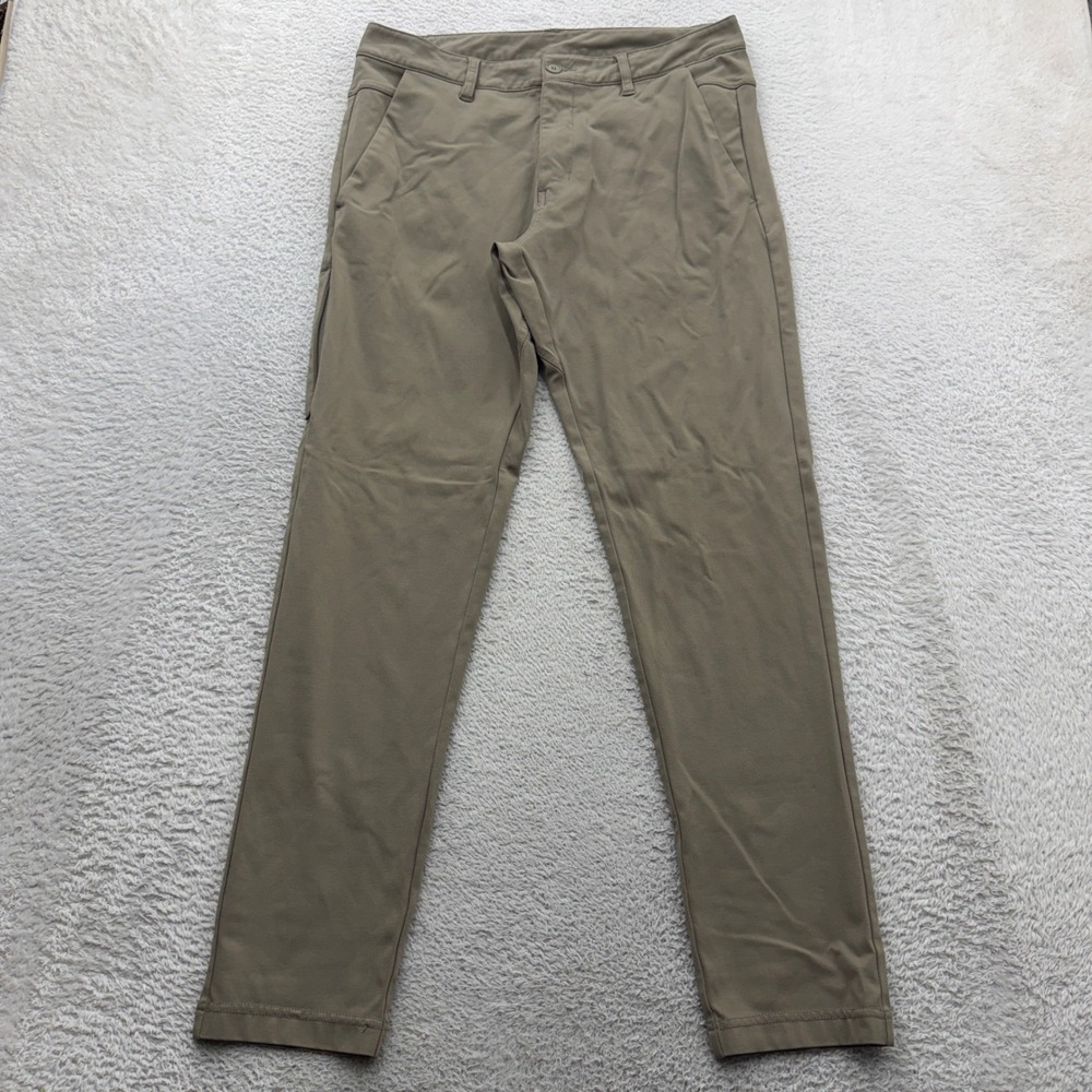 BYLT Premium Basics Everyday Pant 2.0 Tan Khaki Mens Size Medium Stretch Chino